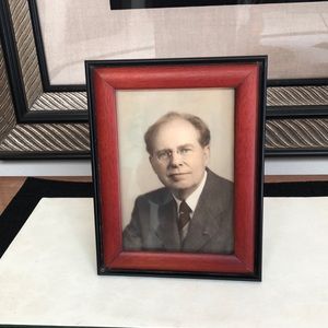 Vintage Burnes Wood Picture Frame